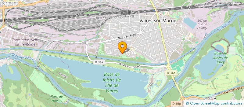 localisation de l'entreprise SCI GALOH  VAIRES-SUR-MARNE