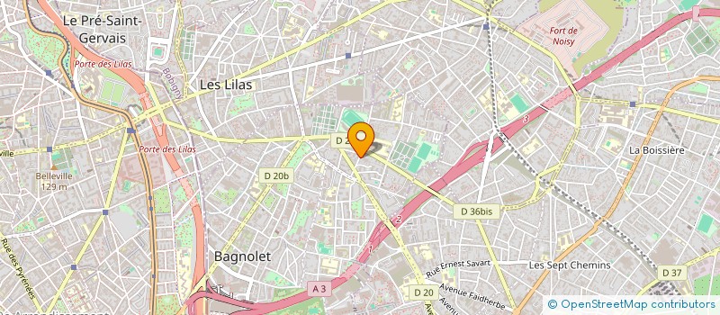 localisation de l'entreprise SCI GALORNET  BAGNOLET