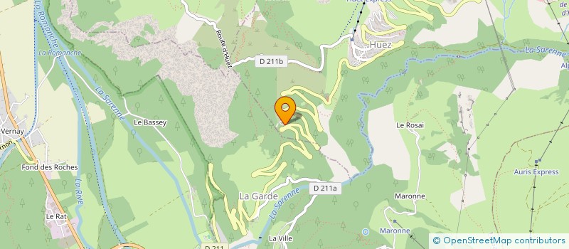 localisation de l'entreprise SCI GALOURS  HUEZ