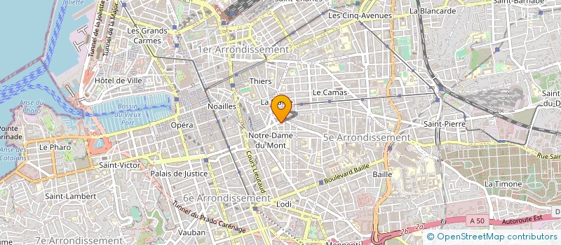 localisation de l'entreprise SCI GALRAM à MARSEILLE 6EME