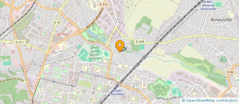 localisation de l'entreprise SCI GALRON  SARCELLES