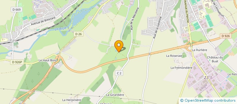 localisation de l'entreprise SCI GALRY à L'AIGLE