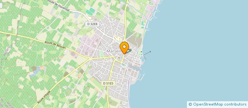 localisation de l'entreprise SCI GALVANI à MARSEILLAN