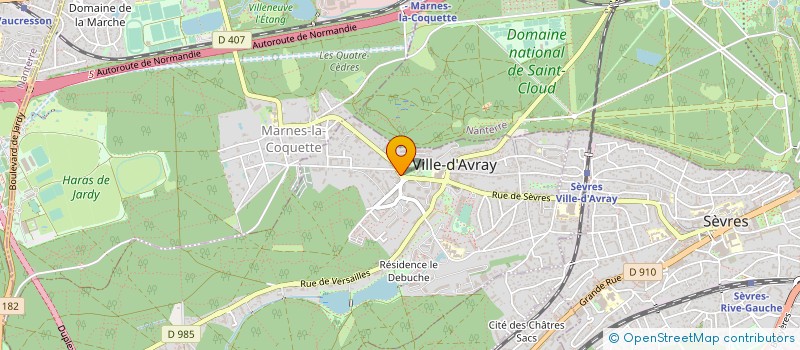 localisation de l'entreprise SCI GALVANI  VILLE-D'AVRAY