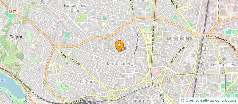 localisation de l'entreprise SCI GALVEY à DIJON