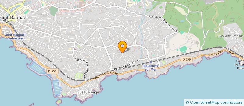 localisation de l'entreprise SCI GALWAY  SAINT-RAPHAEL