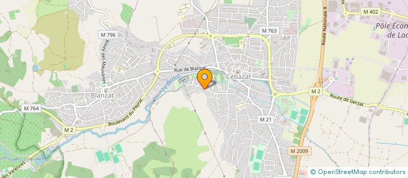 localisation de l'entreprise SCI GALYNA  CEBAZAT