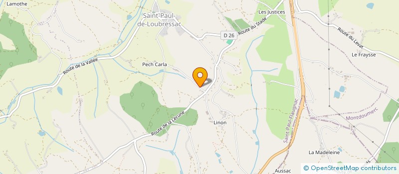 localisation de l'entreprise SCI GALYSS  SAINT-PIERRE-LAFEUILLE