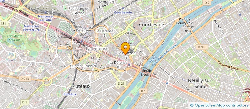 localisation de l'entreprise SCI GAM à COURBEVOIE