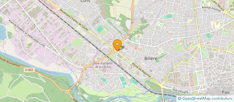 localisation de l'entreprise SCI GAM  BILLERE