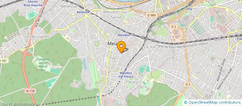 localisation de l'entreprise SCI GAMA à MEUDON