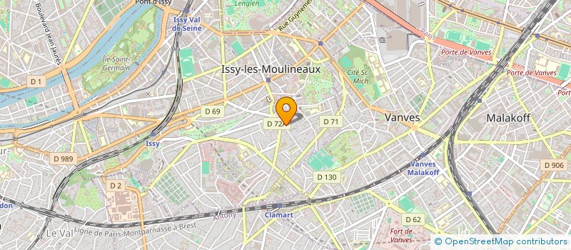localisation de l'entreprise SCI GAMA à ISSY-LES-MOULINEAUX
