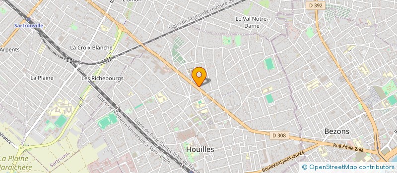 localisation de l'entreprise SCI GAMA  HOUILLES