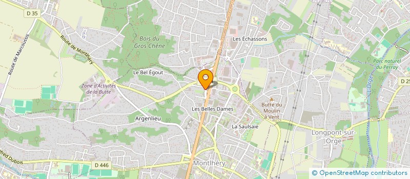 localisation de l'entreprise SCI GAMA  MONTLHERY