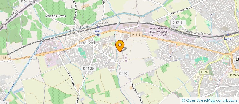 localisation de l'entreprise SCI GAMA  LUNEL-VIEL