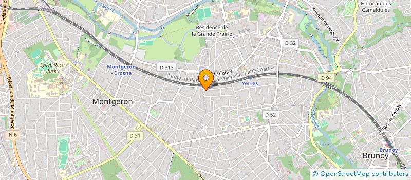 localisation de l'entreprise SCI GAMA  YERRES