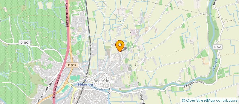 localisation de l'entreprise SCI GAMA  BEDARRIDES