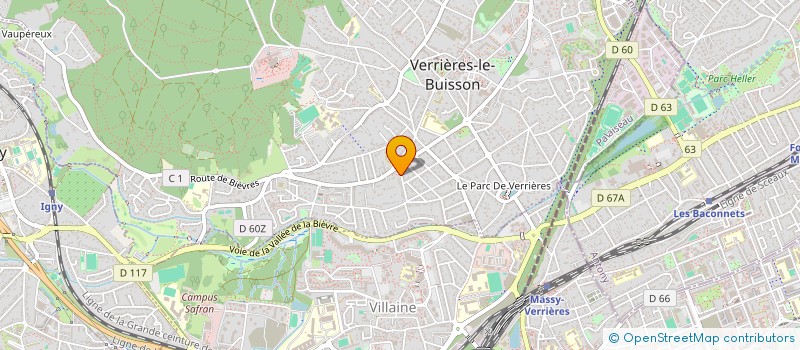 localisation de l'entreprise SCI GAMA à VERRIERES-LE-BUISSON