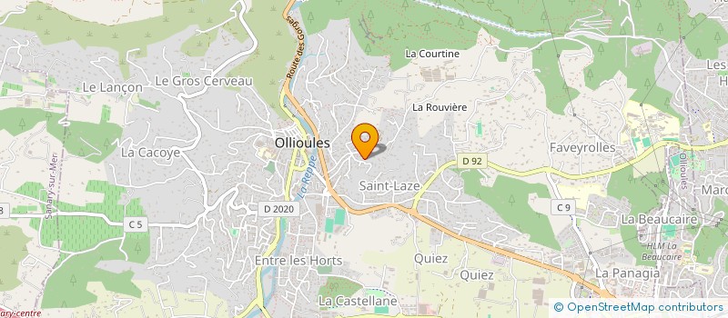 localisation de l'entreprise SCI GAMA  OLLIOULES