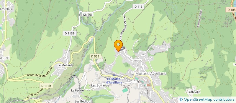 localisation de l'entreprise SCI GAMA  LA MOTTE-D'AVEILLANS