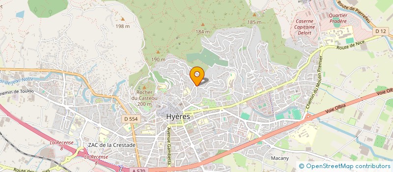 localisation de l'entreprise SCI GAMA à HYERES