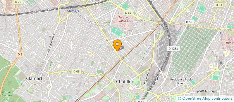 localisation de l'entreprise SCI GAMA ASSOCIES  CHATILLON