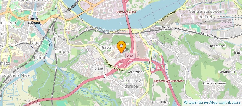 localisation de l'entreprise SCI GAMABUNTA à BAYONNE