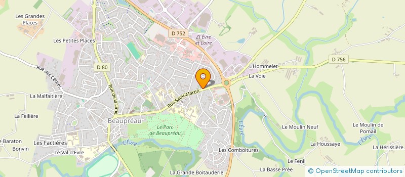 localisation de l'entreprise SCI GAMACH à BEAUPREAU-EN-MAUGES