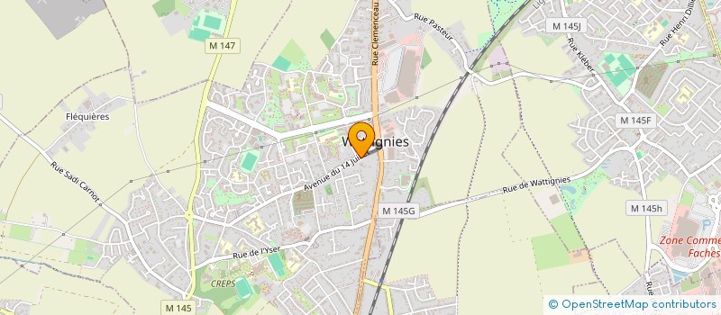 localisation de l'entreprise SCI GAMAJE  WATTIGNIES