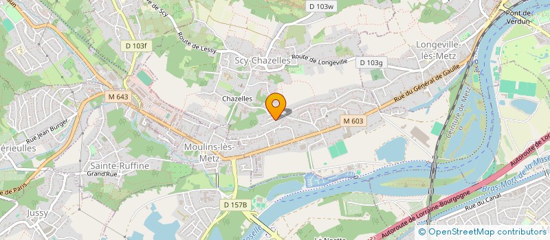 localisation de l'entreprise SCI GAMAJELIA  SCY-CHAZELLES