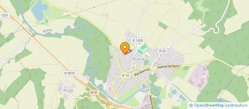 localisation de l'entreprise SCI GAMAJOHE  BRAINE