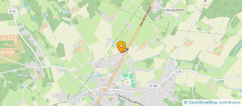 localisation de l'entreprise SCI GAMALYVI  CERANS-FOULLETOURTE