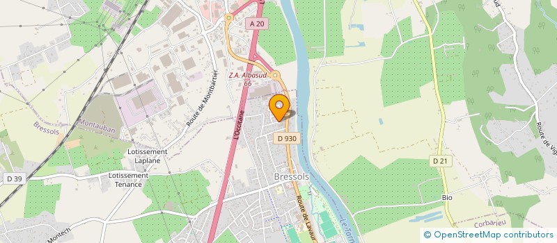 localisation de l'entreprise SCI GAMANA  BRESSOLS