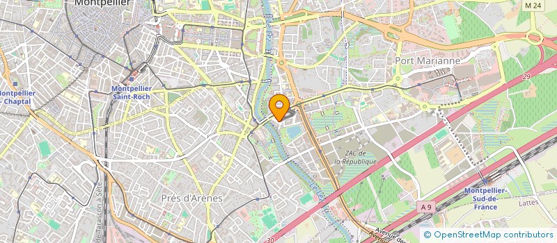 localisation de l'entreprise SCI GAMAP PRO à MONTPELLIER