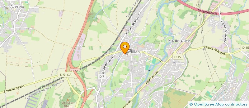 localisation de l'entreprise SCI GAMAR  JUILLAN