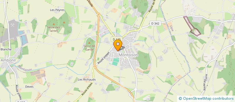 localisation de l'entreprise SCI GAMAR  MONTOISON