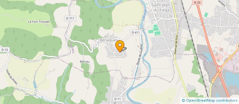 localisation de l'entreprise SCI GAMASEB à BENAGUES