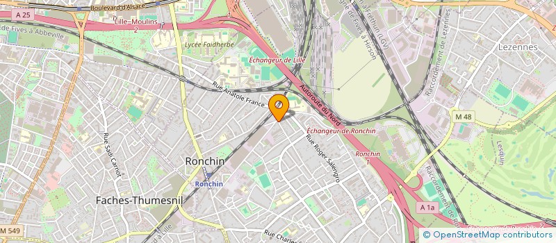 localisation de l'entreprise SCI GAMB-RONCHIN  RONCHIN