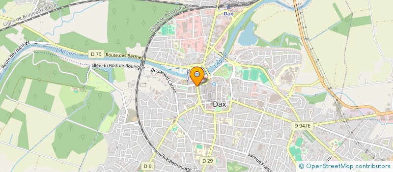 localisation de l'entreprise SCI GAMBETTA  DAX