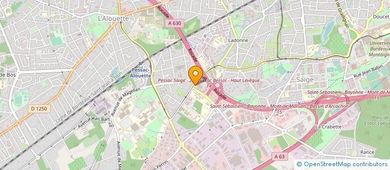 localisation de l'entreprise SCI GAMBETTA  PESSAC
