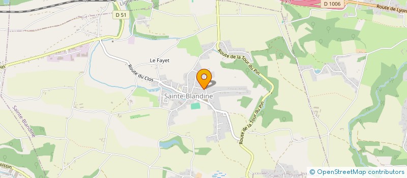 localisation de l'entreprise SCI GAMBETTA  SAINTE-BLANDINE