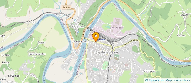 localisation de l'entreprise SCI GAMBETTA  CAPDENAC-GARE