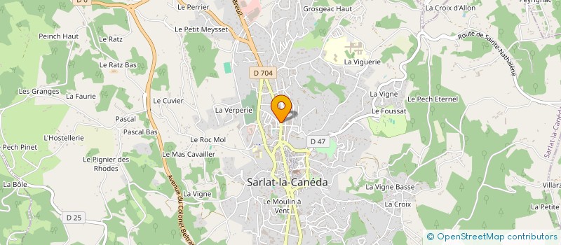 localisation de l'entreprise SCI GAMBETTA  SARLAT-LA-CANEDA