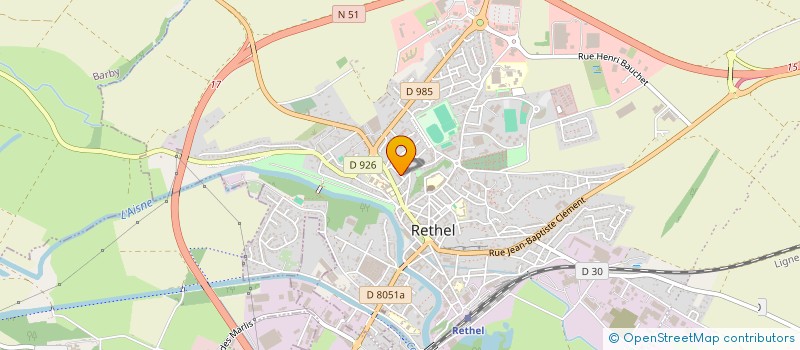 localisation de l'entreprise SCI GAMBETTA  RETHEL