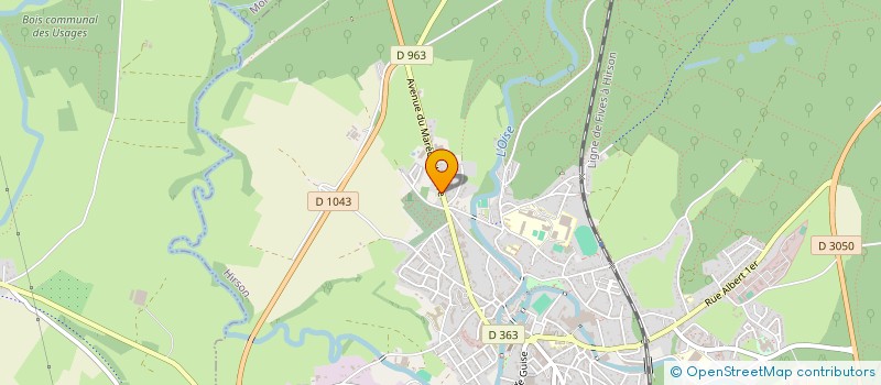 localisation de l'entreprise SCI GAMBETTA  HIRSON