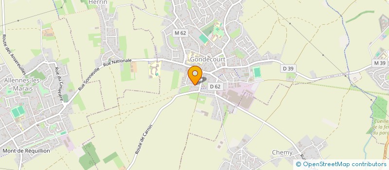 localisation de l'entreprise SCI GAMBETTA  GONDECOURT