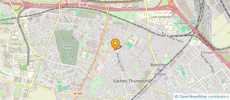 localisation de l'entreprise SCI GAMBETTA  FACHES-THUMESNIL