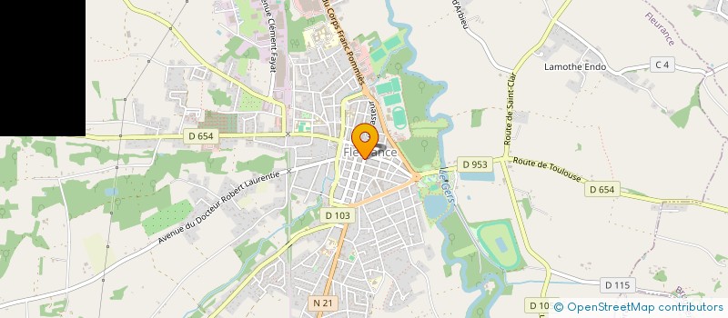 localisation de l'entreprise SCI GAMBETTA  FLEURANCE