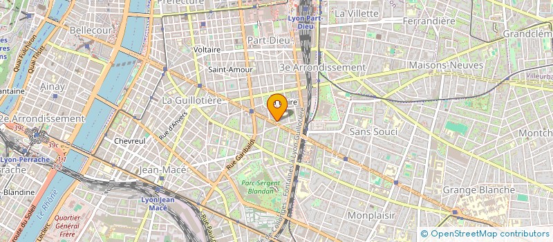 localisation de l'entreprise SCI GAMBETTA  LYON