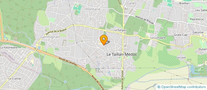 localisation de l'entreprise SCI GAMBETTA  LE TAILLAN-MEDOC